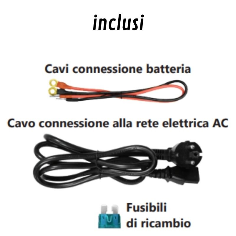 AlcaPower inverter-caricabatterie accessori inclusi