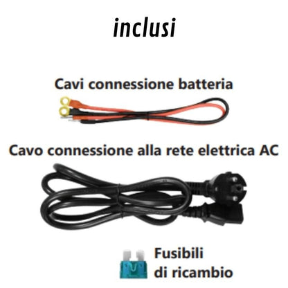 AlcaPower inverter-caricabatterie accessori inclusi