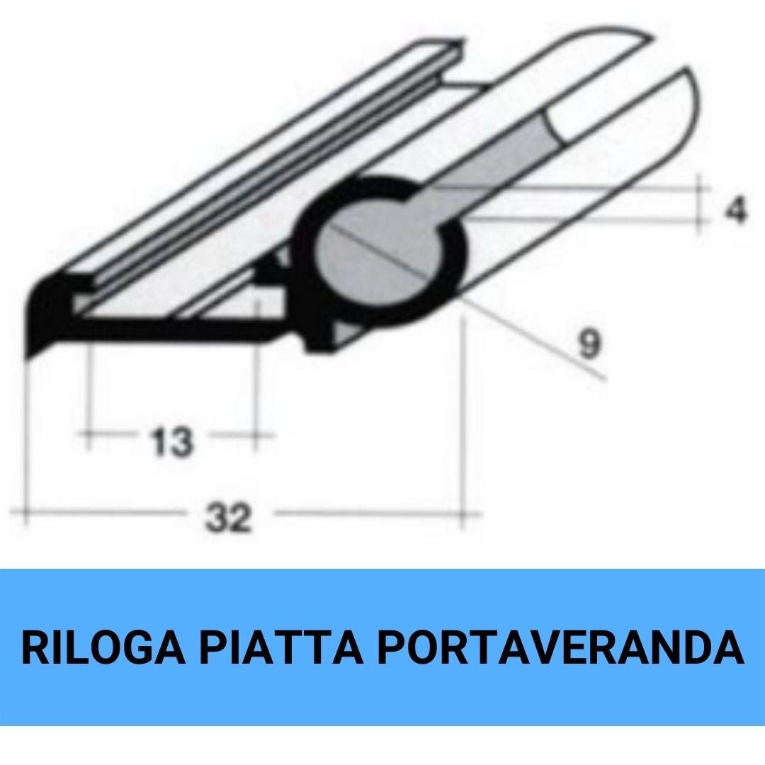 Barre piatte portaveranda alluminio 32mm per camper misure