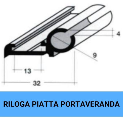 Barre piatte portaveranda alluminio 32mm per camper misure