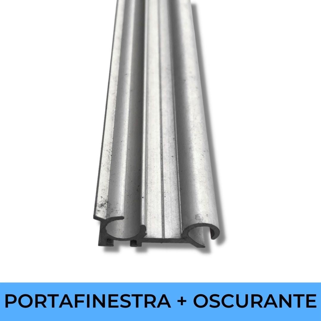 Barre portafinestra e veranda alluminio 30x13,5mm per camper
