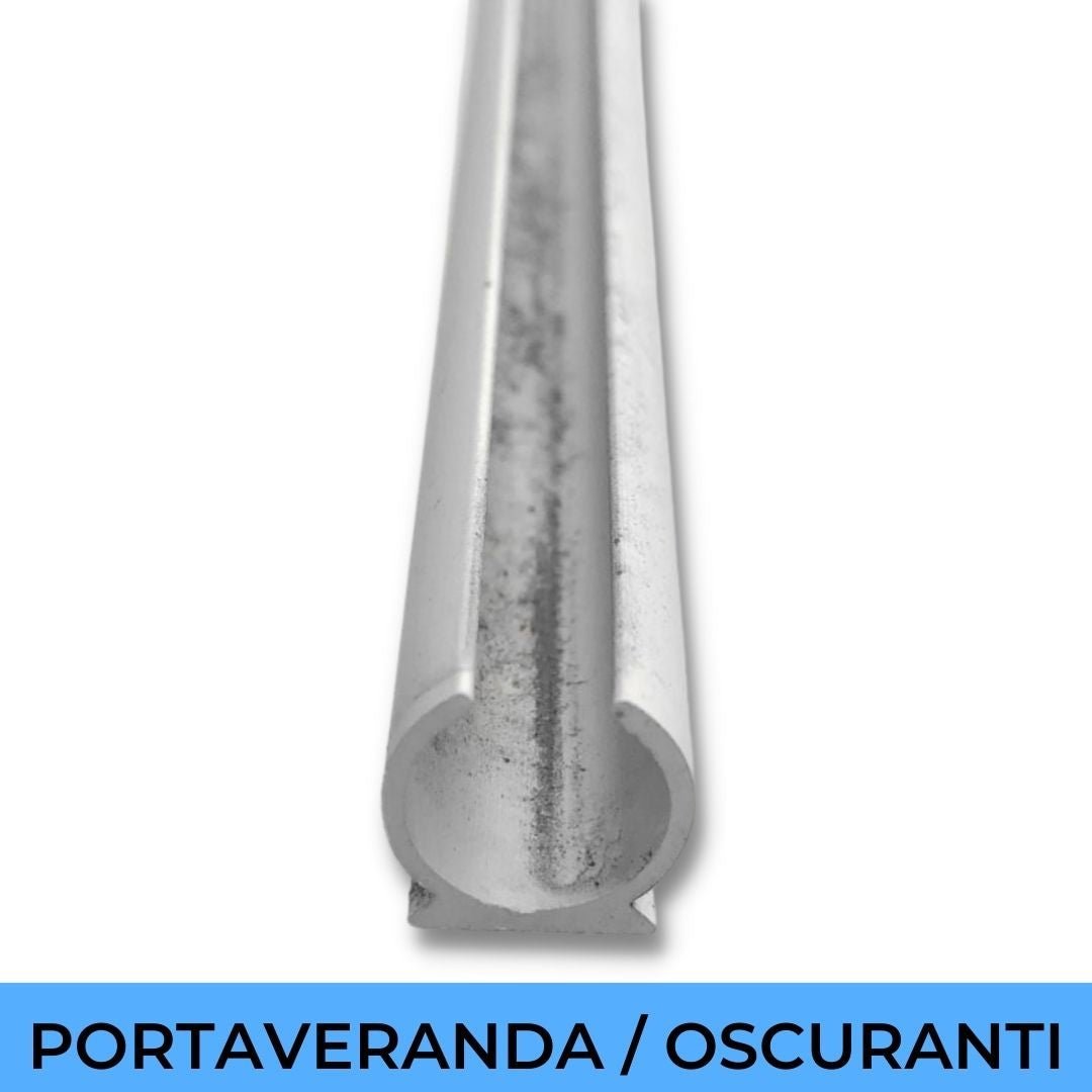 Binari portaveranda in alluminio per camper e roulotte