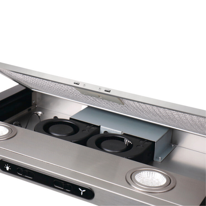 Carbest cappa aspirante 12V dettaglio interno aperto