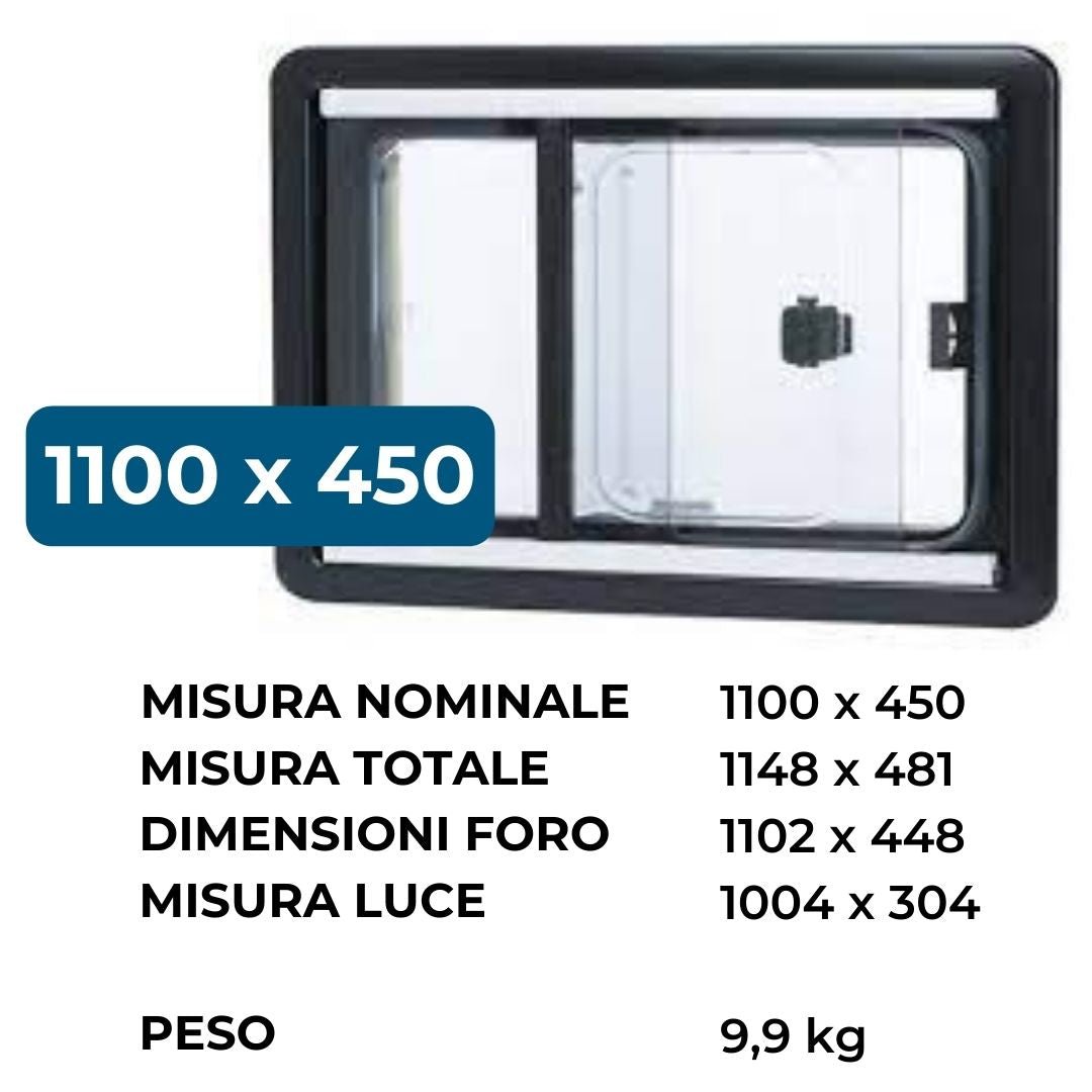 Dometic-Seitz S4 finestra a scorrimento camper 1100 x 450mm