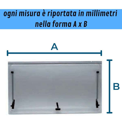 Dometic-Seitz lastra ricambio S4 e S5 misura nominale larghezza x altezza