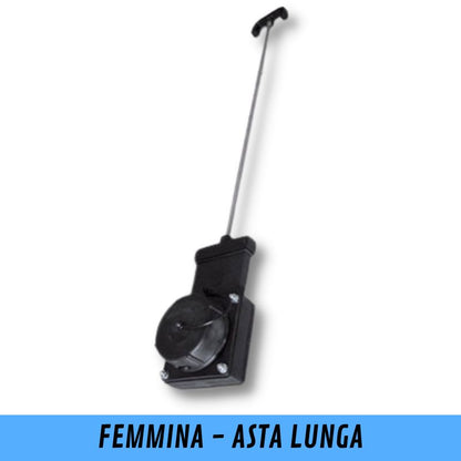 FAP ghigliottina scarico serbatoi da 3" attacco femmina 3" asta lunga