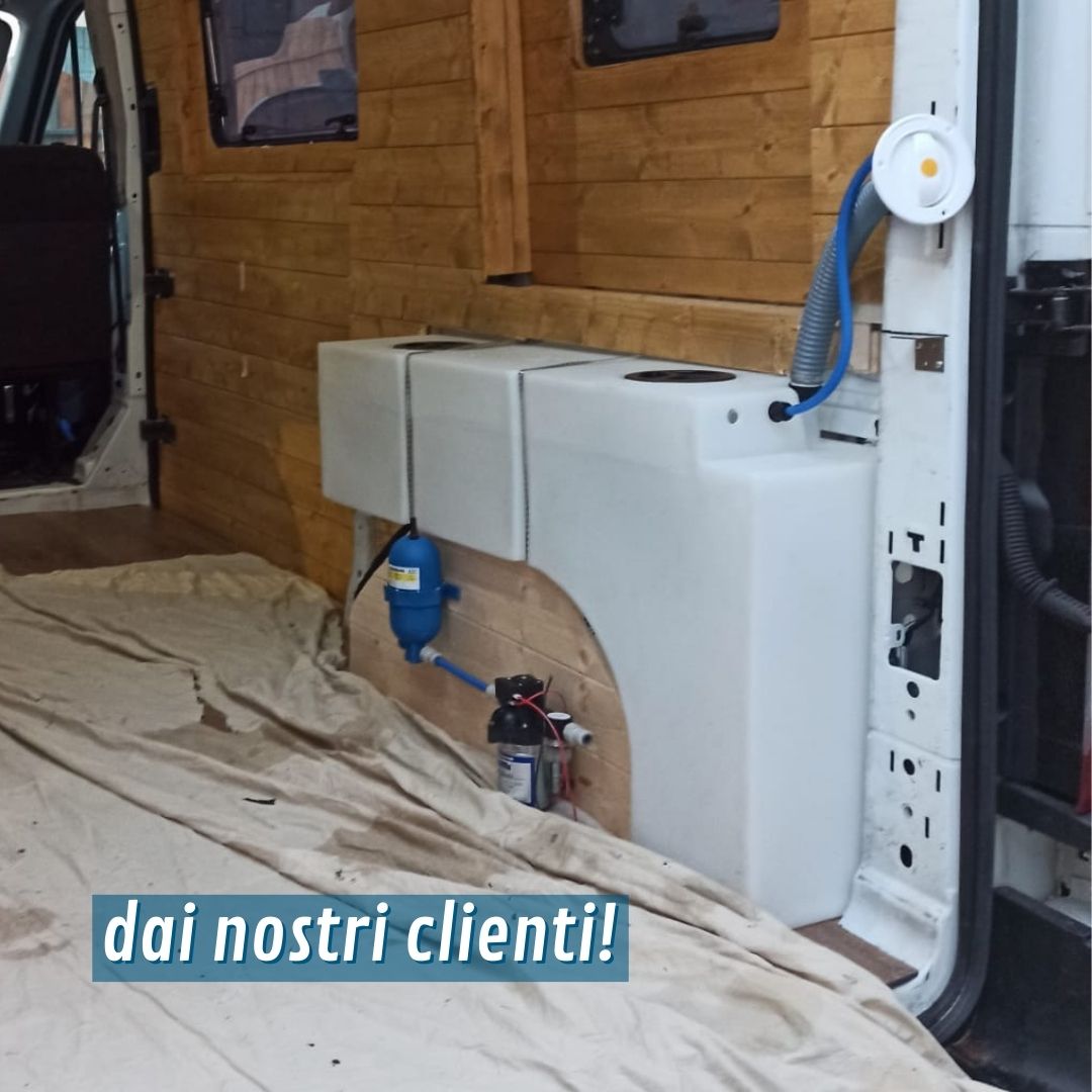 Serbatoio Acqua Da 18L Con Supporto E Dispenser Sapone – Per Camper, Rimorchi E Auto, In ABS Anti-UV