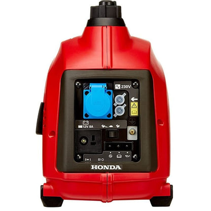 Honda EU10I generatore a benzina portatile vista frontale prese
