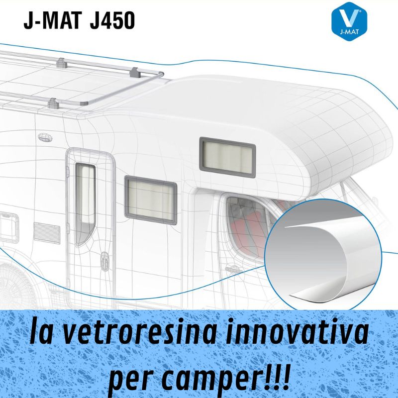 J-MAT 450 vetroresina in rotoli rivestimento camper