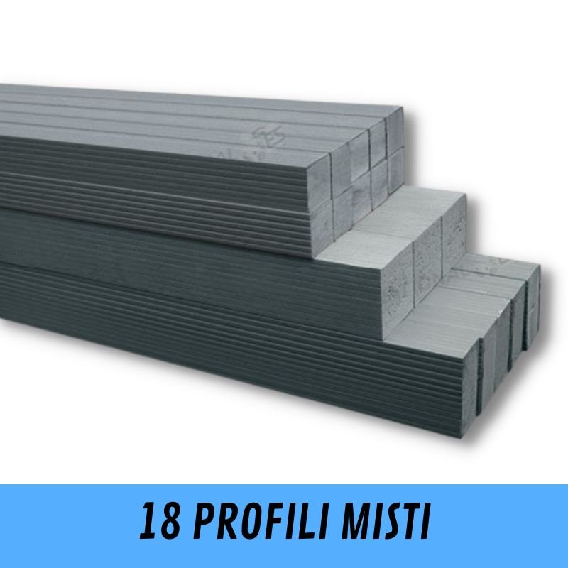 Komplast kit 18 profili in PVC espanso strutture camper