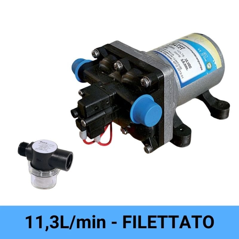 Lilie Serie Soft 11,3L/min con filtro filettato 1/2" maschio