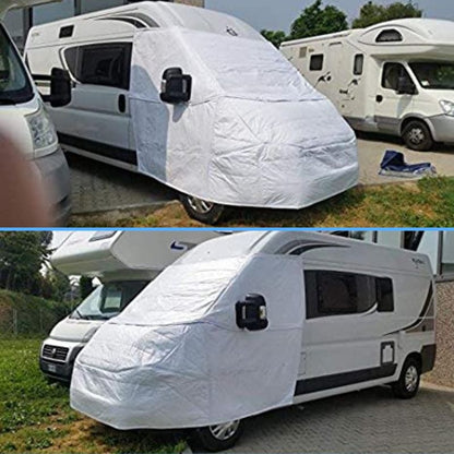 NRF CoverWhite oscurante estivo esterno in uso su furgonato