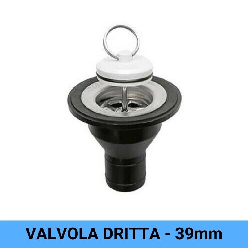 Reich valvola scarico dritta attacco 39mm
