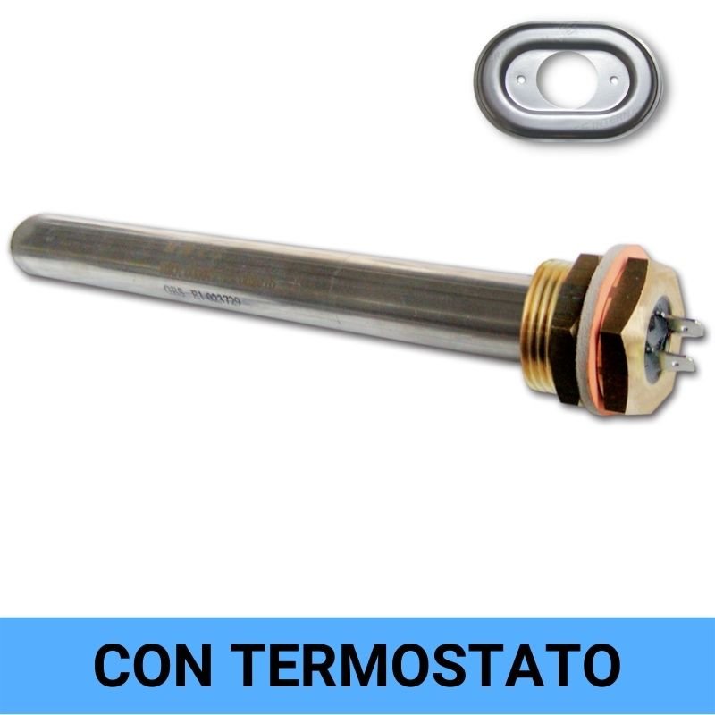 Resistenza 12V antigelo serbatoi con termostato e piastra supporto