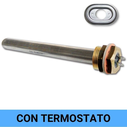 Resistenza 12V antigelo serbatoi con termostato e piastra supporto