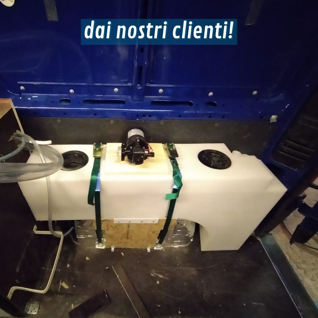 Serbatoio acqua 90L da passaruota foto dai clienti 7