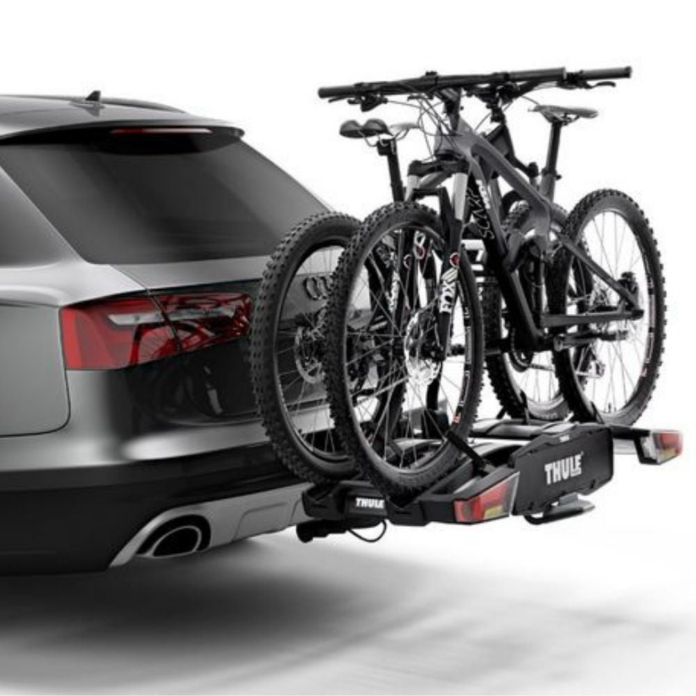 Thule Easy Fold XT 2 in uso con 2 bici