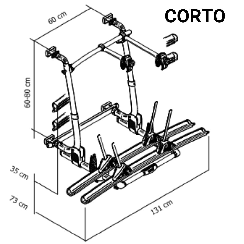 Thule Excellent corto disegno tecnico misure
