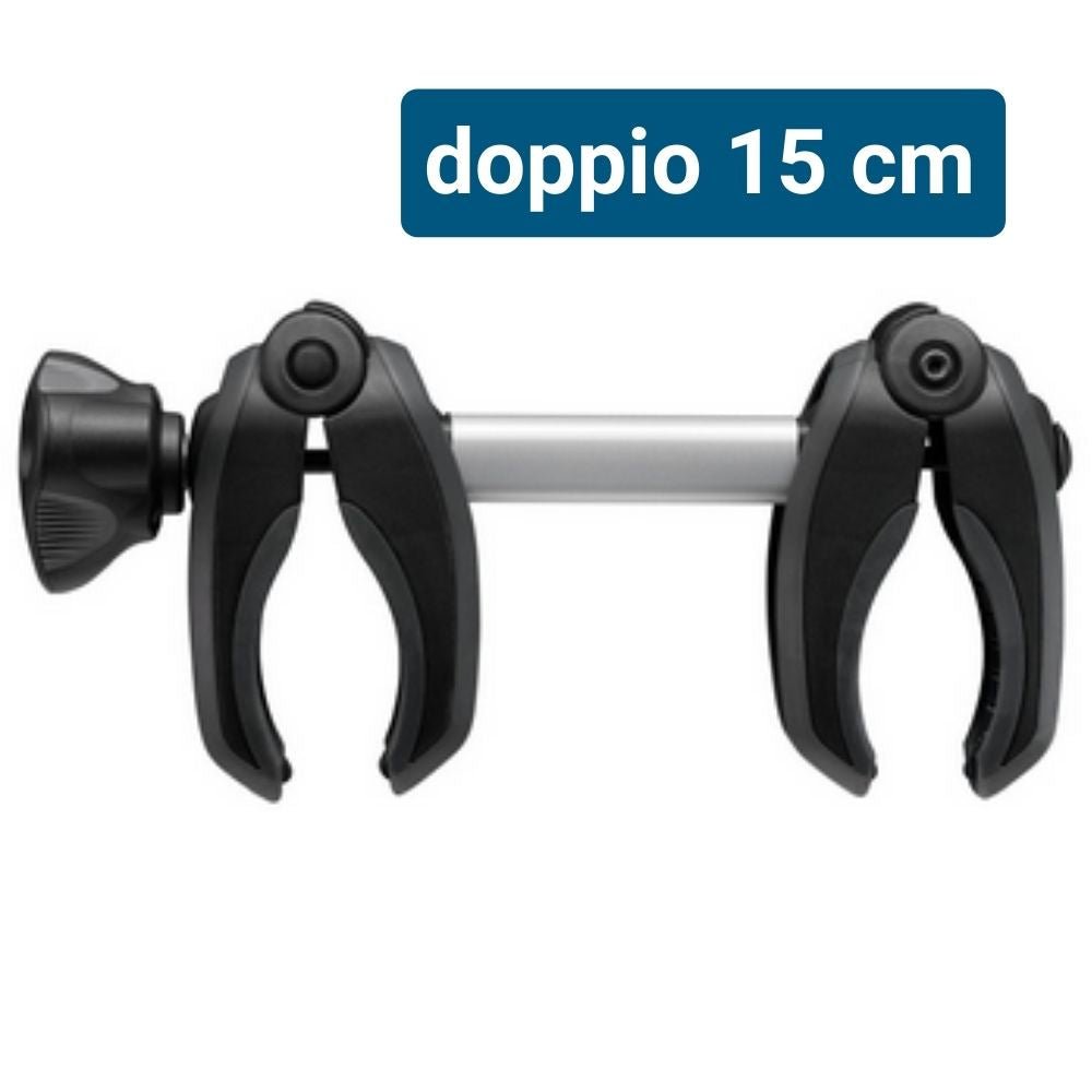 Thule New Bike Holder doppio 15cm anodizzato