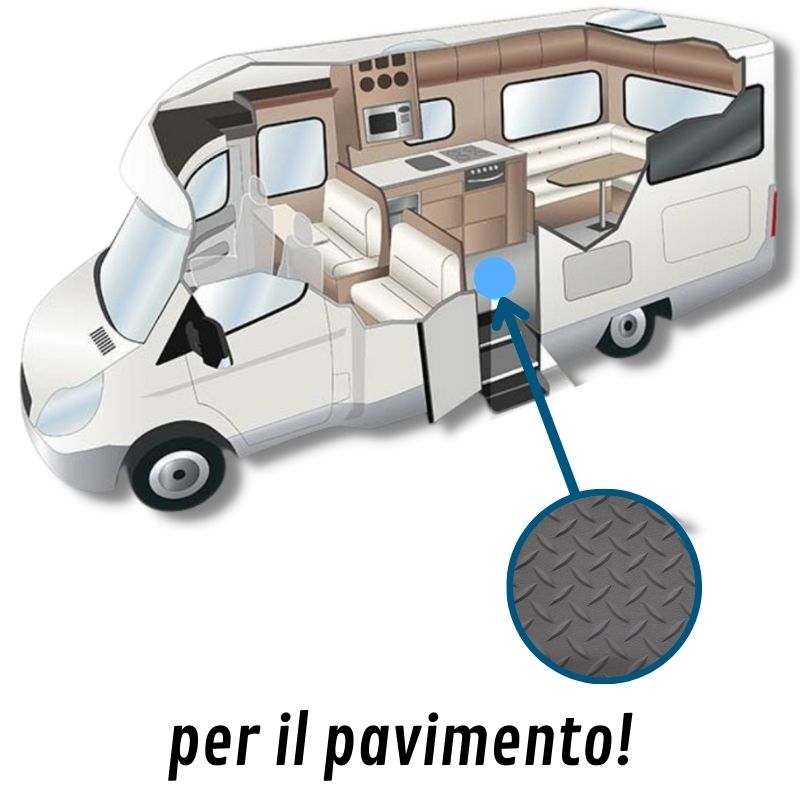 Vetroresina Vetrostyle Diamond Plate per pavimento interno garage camper