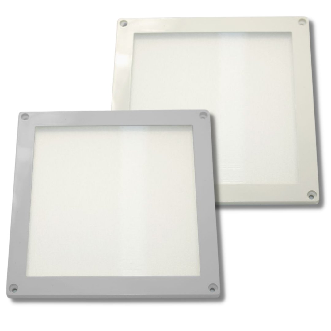PLAFONIERE QUADRATE PIATTE 