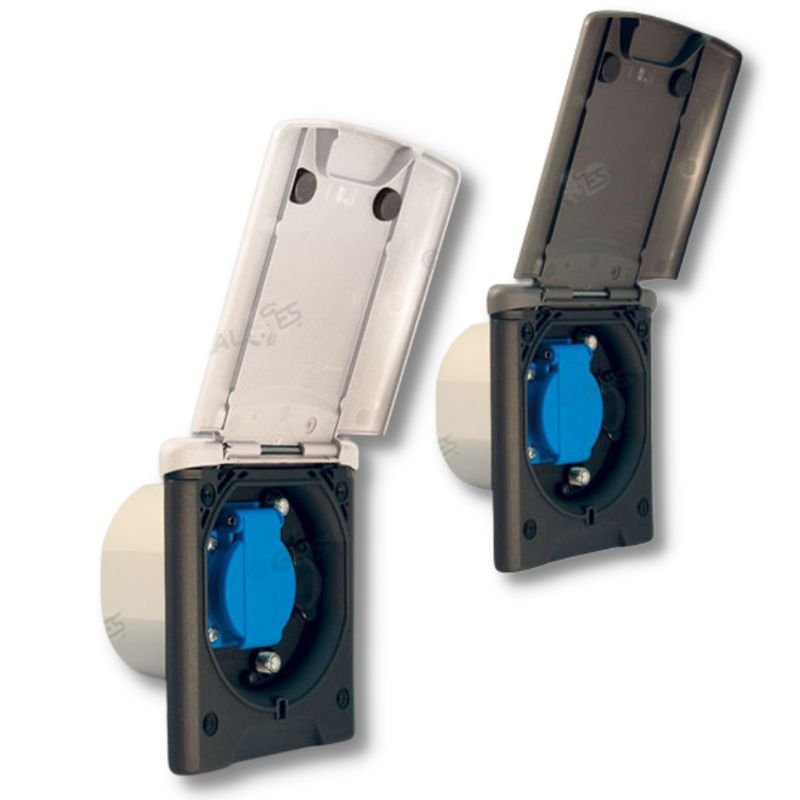 INF Presa da muro da esterno con coperchio IP66 - con INF Presa da muro da esterno con coperchio IP66 - con