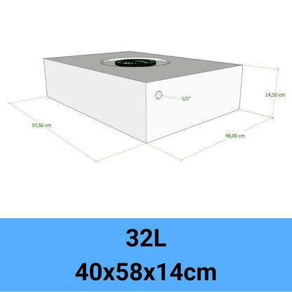 serbatoio acqua camper 32L 40x58x14cm