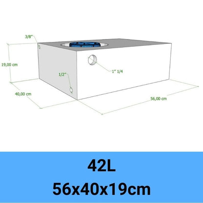 serbatoio acqua camper 42L 56x40x19cm