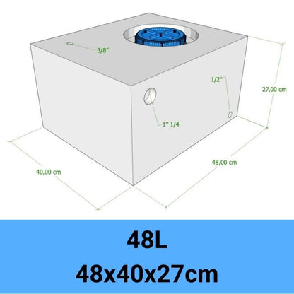 serbatoio acqua camper 48L 48x48x27cm