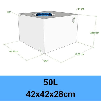 serbatoio acqua camper 50L 42x42x28cm