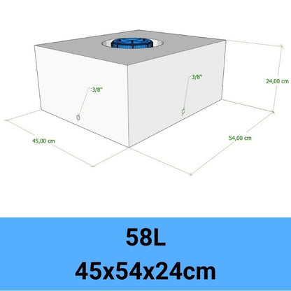 serbatoio acqua camper 58L 45x54x24cm