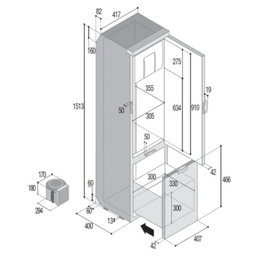 VITRIFRIGO SLIM 150 